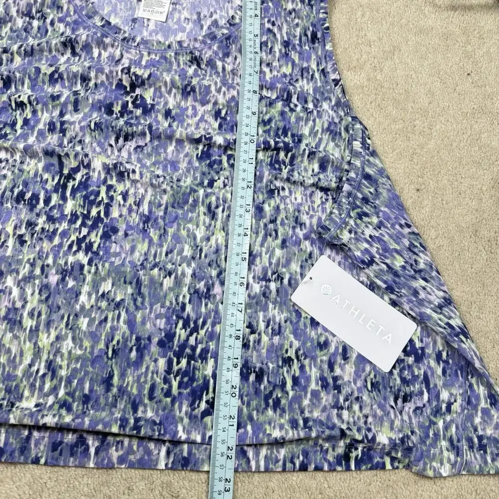Athleta Ultimate Muscle Tank Women Size 3X Abstract Print NWT $65 UPF Quick Dry - Picture 8 of 8